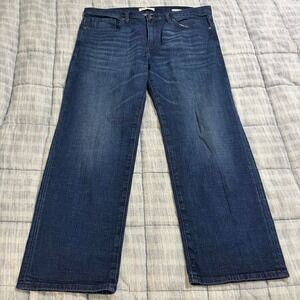 Banana Republic Boyfriend Jeans Premium Stretch Womens 32 Blue Zip Fly Preowned